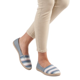 Sweet Shoes Slipons rayés gris multicolore 2 Sweet Shoes Slipons rayés gris multicolore 2