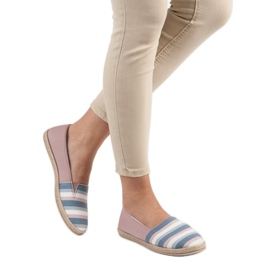 Sweet Shoes Slipons rayés multicolore rose 2