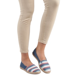 Sweet Shoes Slipons rayés bleu 1 Sweet Shoes Slipons rayés bleu 1