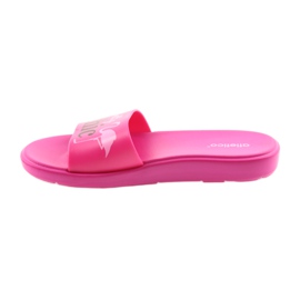 Chaussons femme Flamingos Atletico le noir rose 2