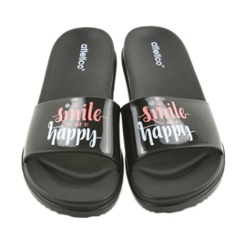 Chaussons femme Happy Atletico noirs 3