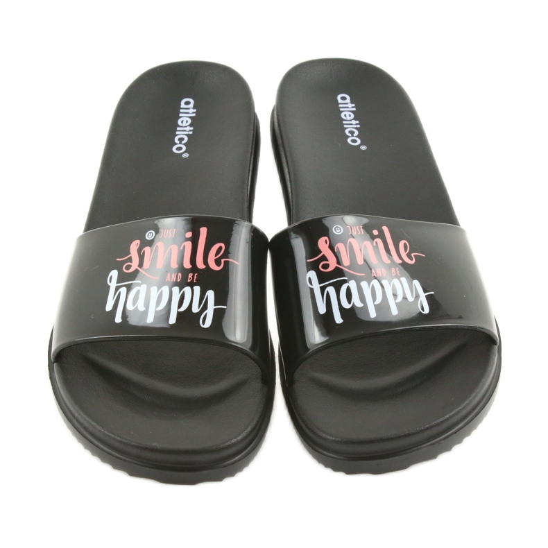 Chaussons femme Happy Atletico noirs 3