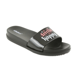 Chaussons femme Happy Atletico noirs 1