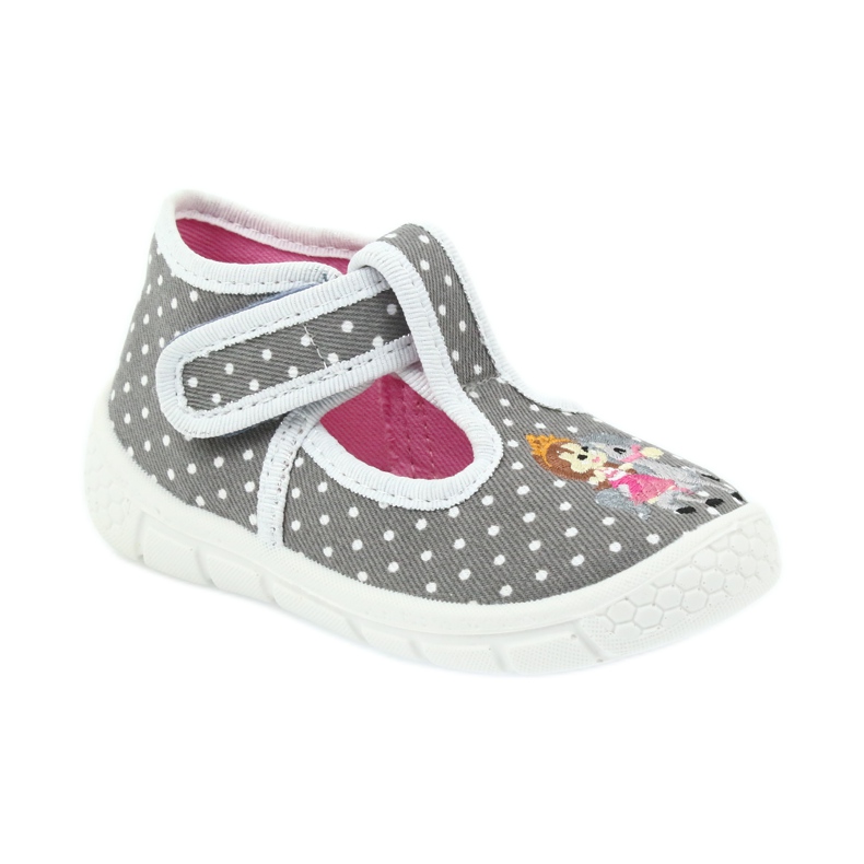 Befado chaussures pour enfants miel pu 531P006 blanc gris 2