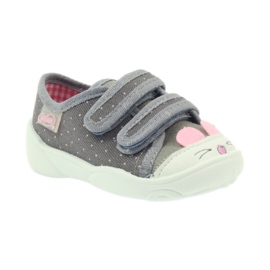 Chaussures enfant Befado 907P101 gris rose 1
