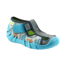 Chaussures enfant Befado 190P085 bleu gris 2