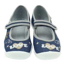 Chaussures pour enfants Befado 114Y313 bleu gris 3