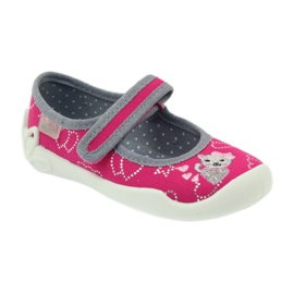 Befado chaussures pour enfants 114X308 gris rose 2