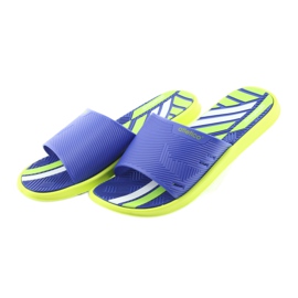 Pantoufles pour hommes pour la piscine à la chaux de l'Atletico bleu vert 3