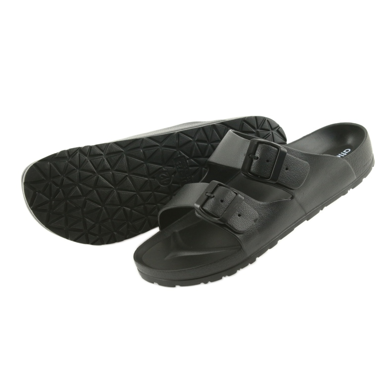 Pantoufles profilées Atletico noires pour hommes le noir 4 Pantoufles profilées Atletico noires pour hommes le noir 4
