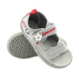 American Club Chaussures enfants pantoufles sandales garçons boule américaine 35/19 noir rouge gris 3