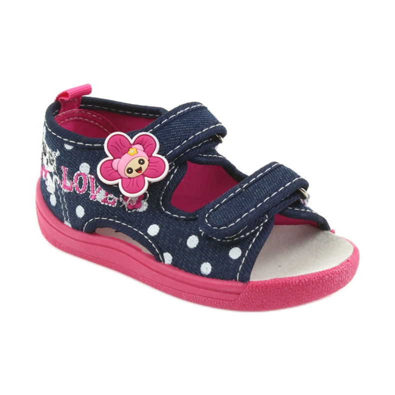 American Club Chaussures pour enfants, chaussons américains, semelle intérieure en cuir blanc rose bleu marine 1