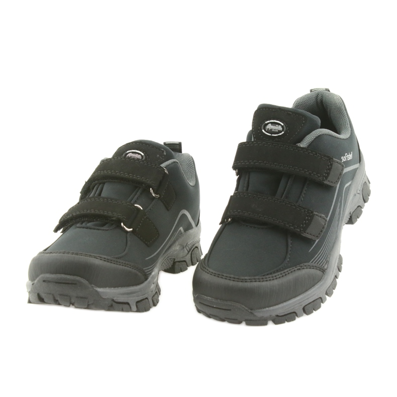 Chaussures de sport softshell pour enfants ADi American Club noir gris 4