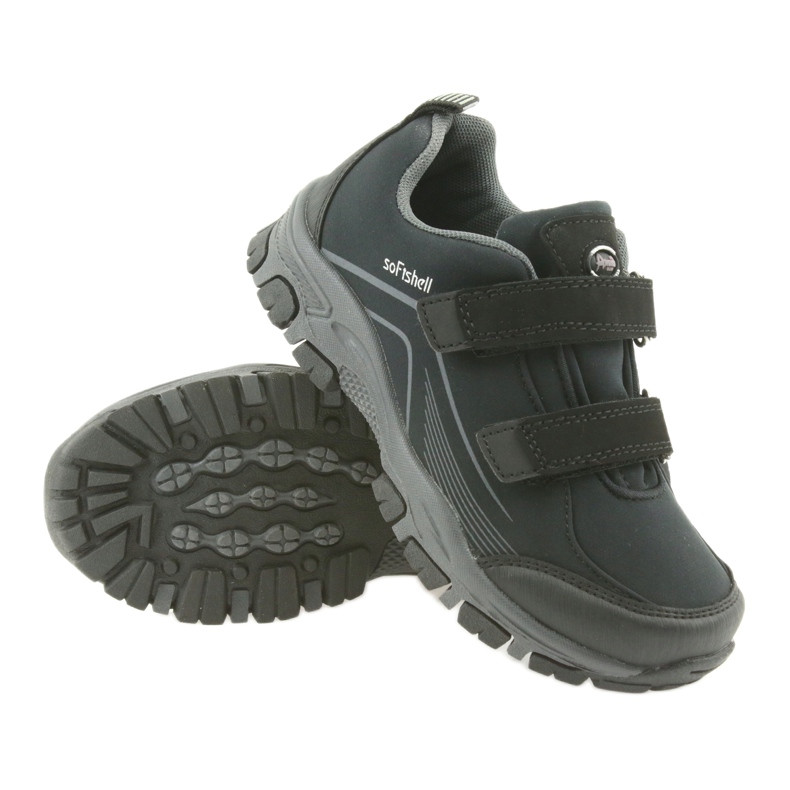 Chaussures de sport softshell pour enfants ADi American Club noir gris 3