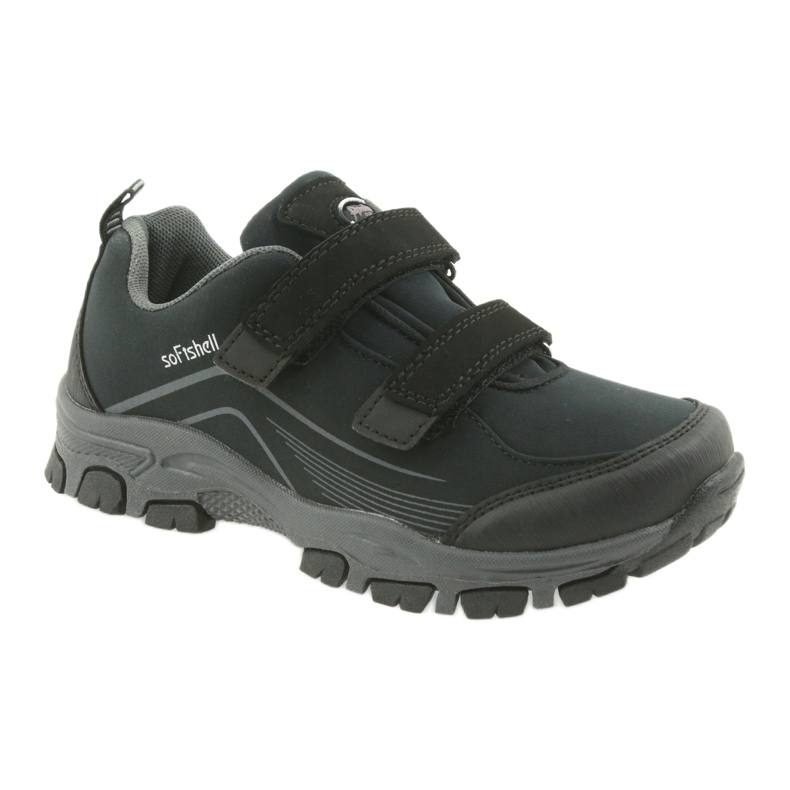 Chaussures de sport softshell pour enfants ADi American Club le noir gris 1 Chaussures de sport softshell pour enfants ADi American Club le noir gris 1