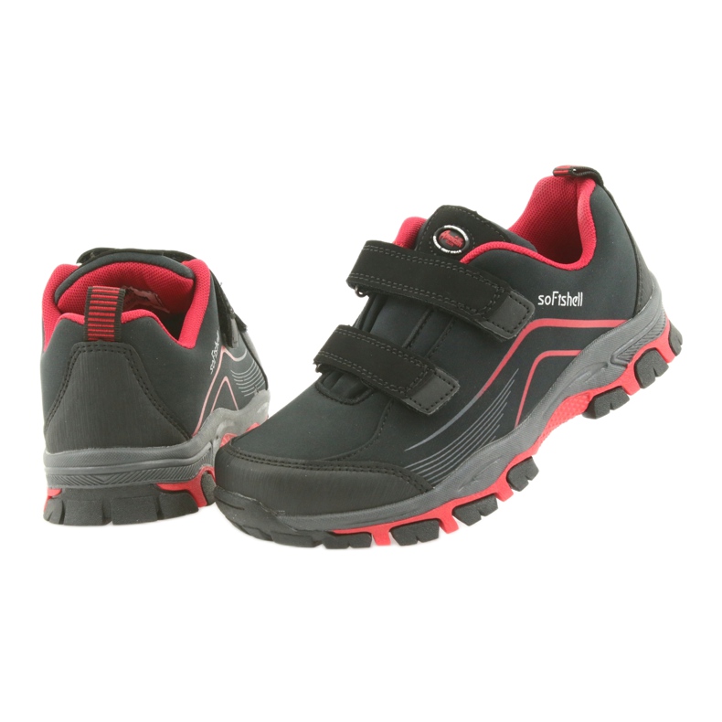 ADI American Club WT09 / 19 chaussures de sport softshell pour enfants noir rouge 4
