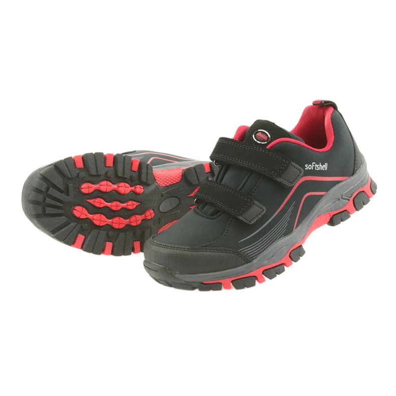 ADI American Club WT09 / 19 chaussures de sport softshell pour enfants noir rouge 3