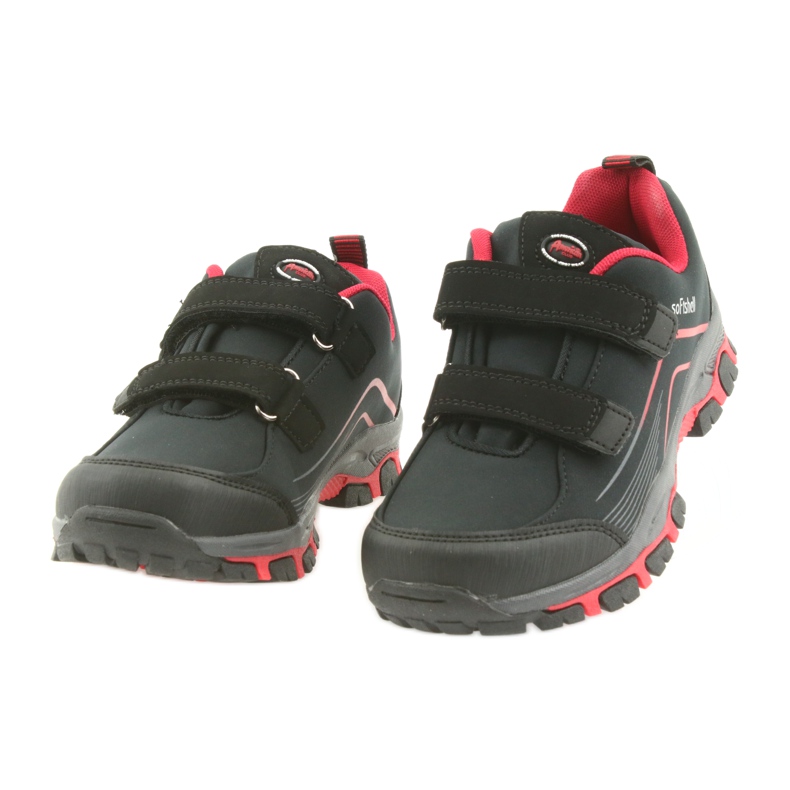 ADI American Club WT09 / 19 chaussures de sport softshell pour enfants noir rouge 2