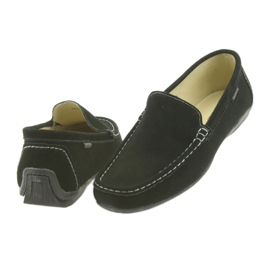 Mocassins chaussures en cuir pour hommes American Club 01/2019 le noir 5