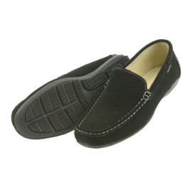 Mocassins chaussures en cuir pour hommes American Club 01/2019 noir 4