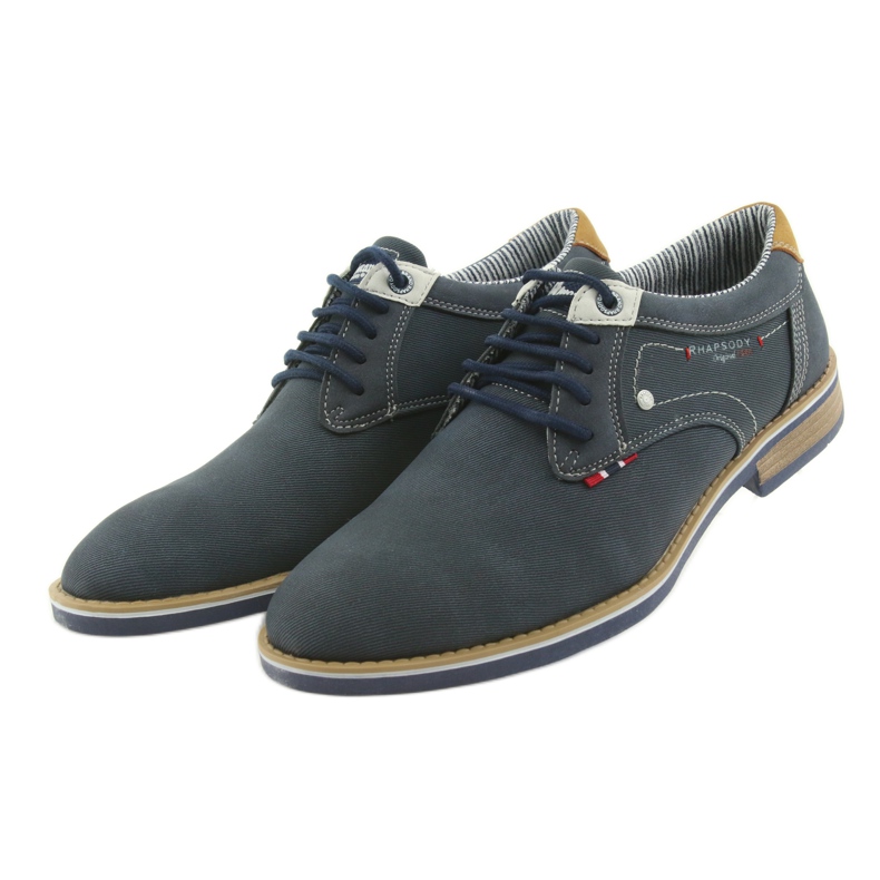 American Club Chaussures basses pour hommes Rhapsody RH08 brun bleu marin 3