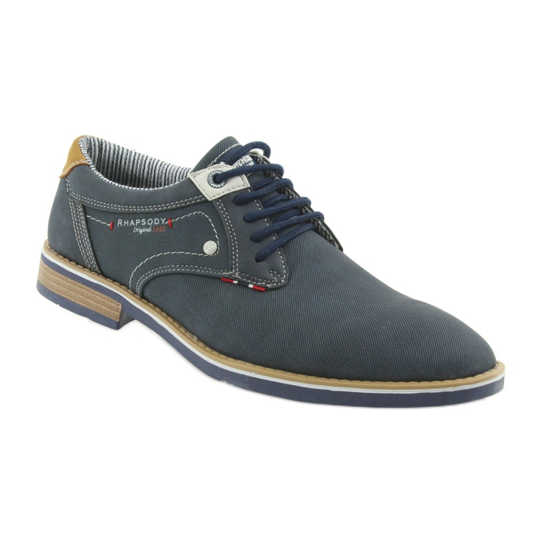 American Club Chaussures basses pour hommes Rhapsody RH08 brun bleu marin 1