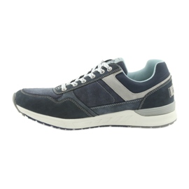 American Club Chaussures de sport en denim pour hommes ADI American RH17 gris bleu marin 2