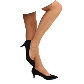 Escarpins talons bas noir 123-2 Noir 1
