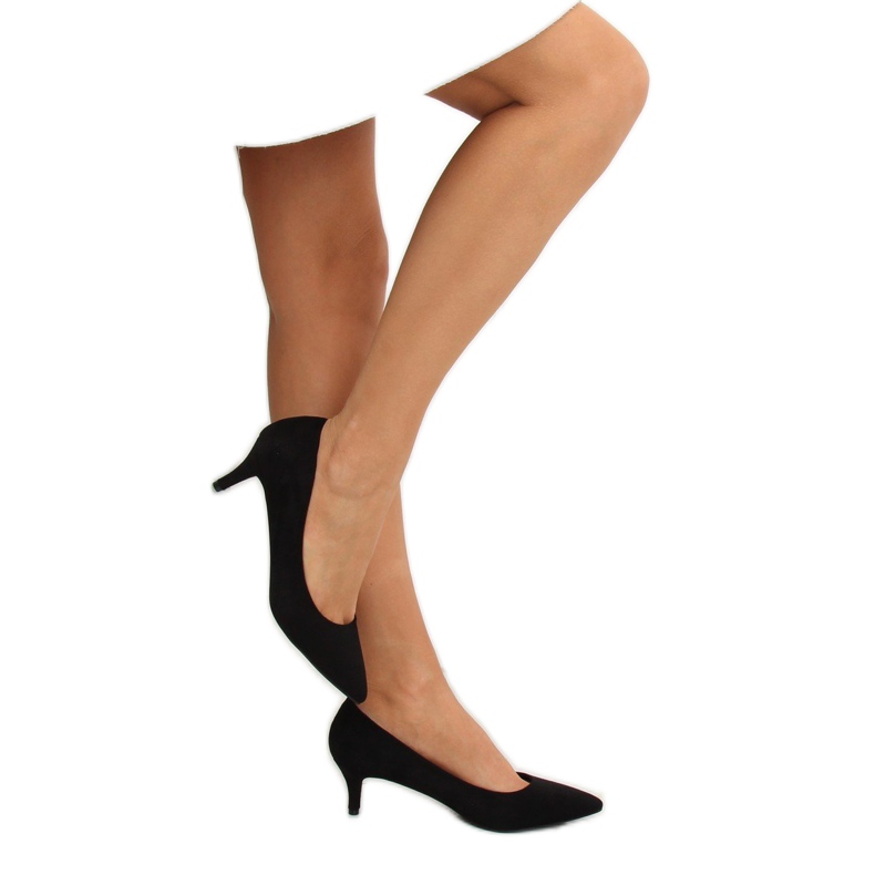 Escarpins talons bas noir 123-2 Noir 1