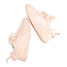 Rose 520-7 Chaussures de sport roses 1