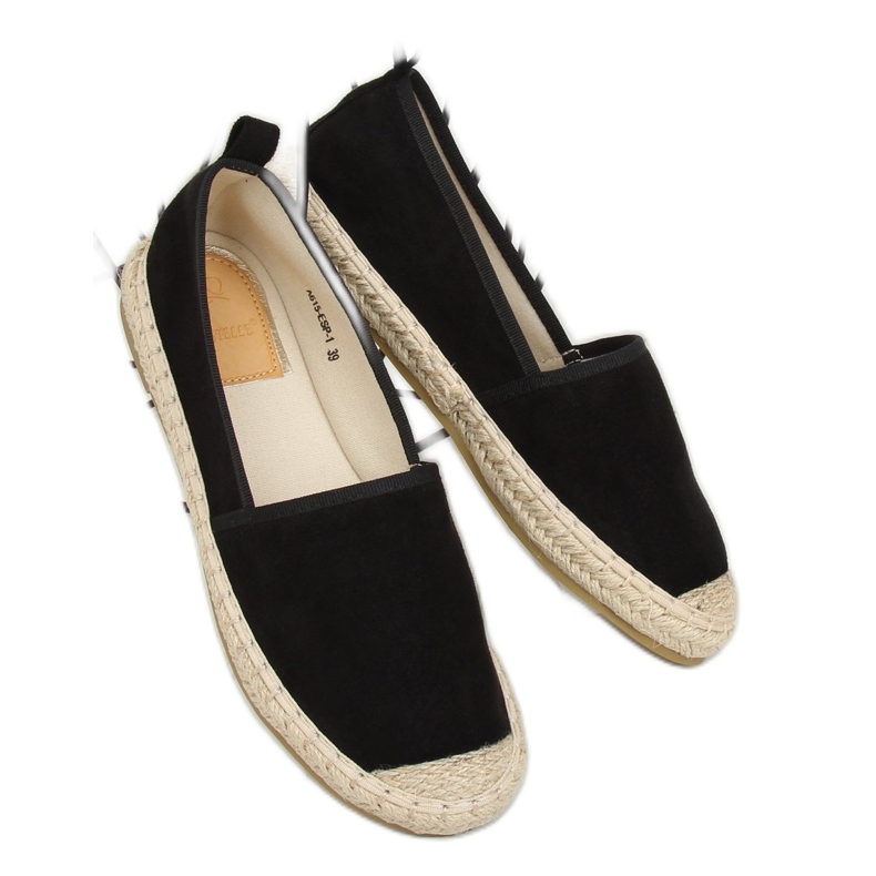 Espadrilles noires pour femmes A615-ESP-1 Noir 2