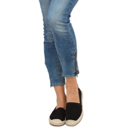 Espadrilles noires pour femmes A615-ESP-1 Noir le noir 5