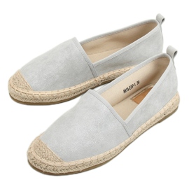 Espadrilles grises pour femmes A615-ESP-1 Gris 1 Espadrilles grises pour femmes A615-ESP-1 Gris 1