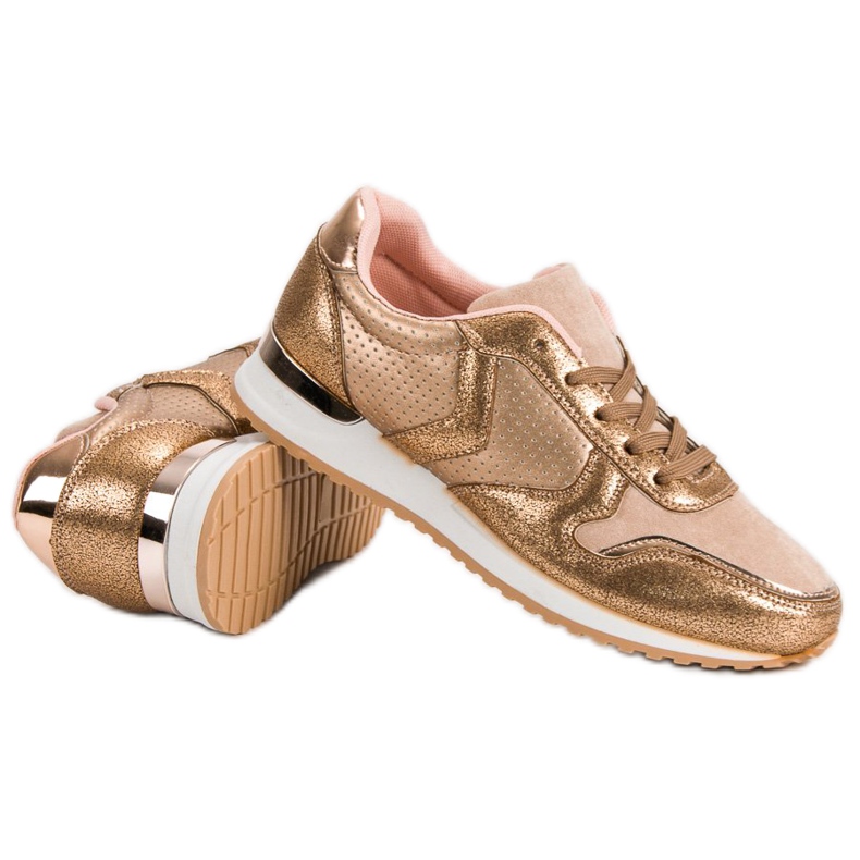 Chaussures de sport décontractées jaune 1