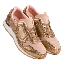 Chaussures de sport décontractées jaune 2