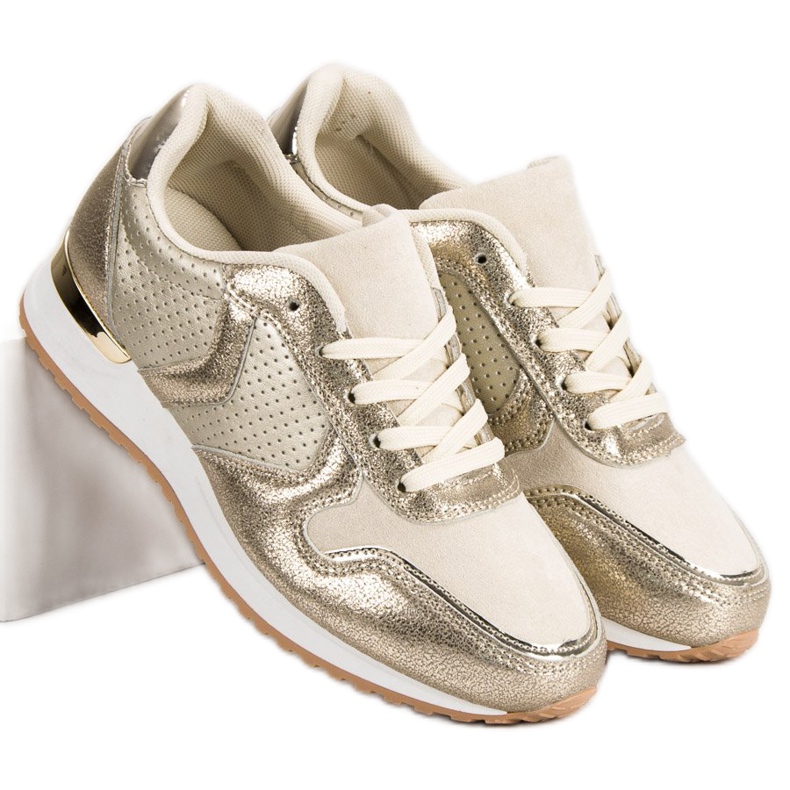 Chaussures de sport décontractées jaune 1