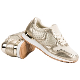 Chaussures de sport décontractées jaune 5