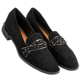 Sergio Todzi Mocassins Noirs Avec Strass 2