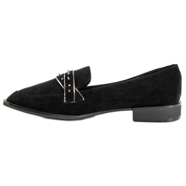 Sergio Todzi Mocassins Noirs Avec Strass 1