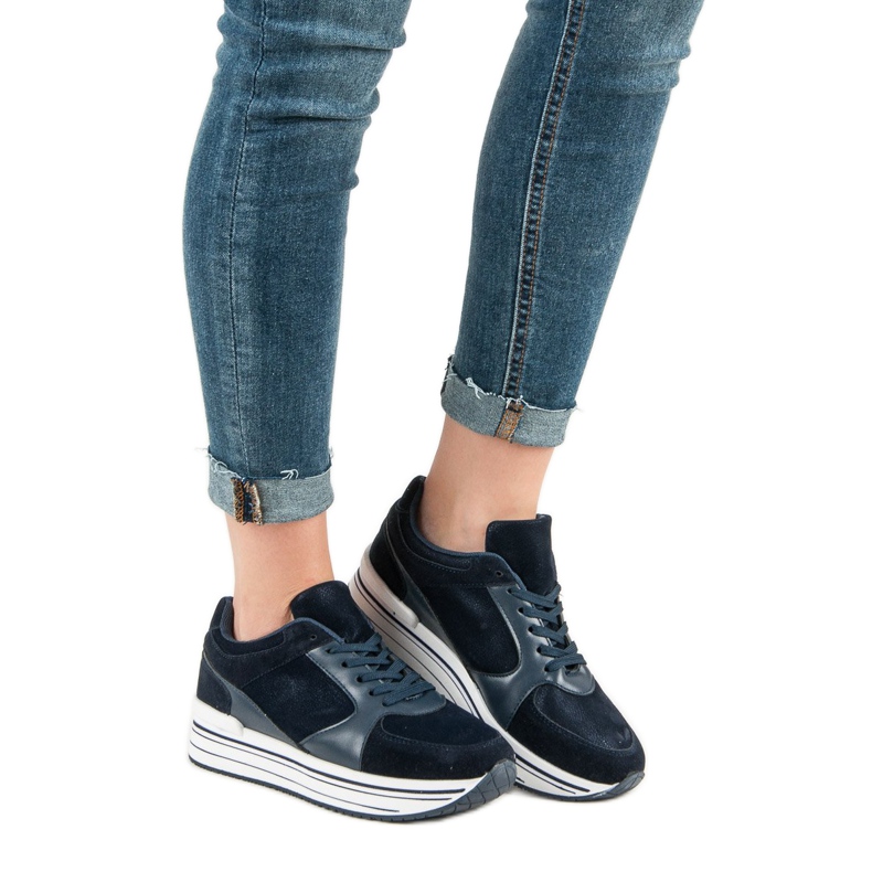 Chaussures de sport confortables bleu bleu marine 2