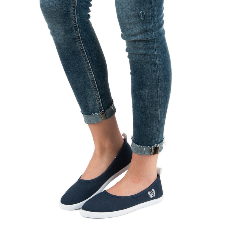 McKey Ballerines Textile Bleu Marine 2