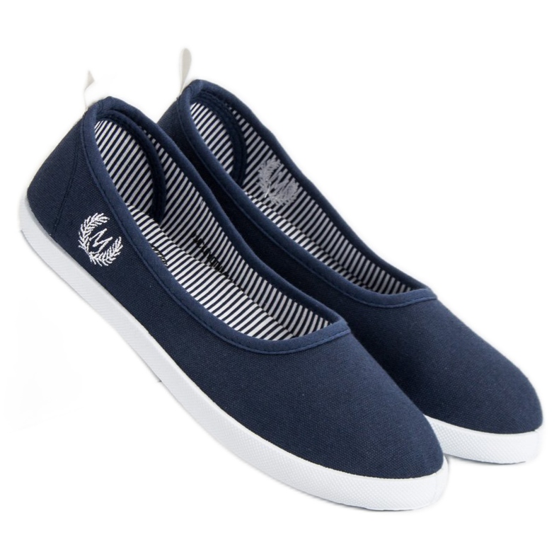 McKey Ballerines Textile Bleu Marine 1