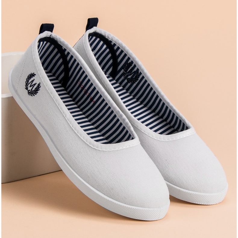 McKey Ballerine Textile Blanche 1