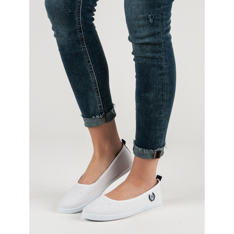 McKey Ballerine Textile Blanche 2