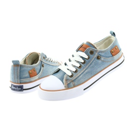 Baskets en jean American Club bleu 5 Baskets en jean American Club bleu 5