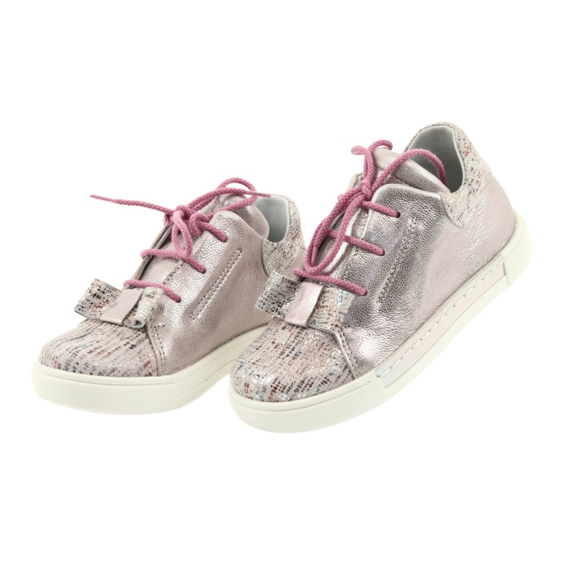 Ren But Chaussures en cuir de sport pour filles Rhin rose 3
