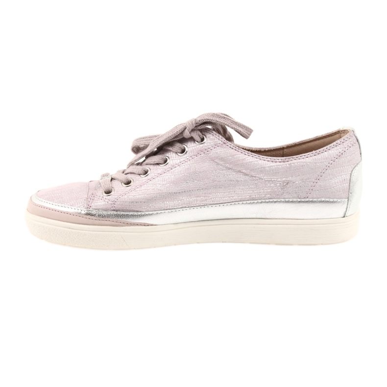 Baskets de sport en cuir Caprice 23654 gris rose 2 Baskets de sport en cuir Caprice 23654 gris rose 2