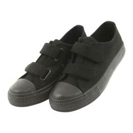 Atletico Baskets Velcro noires TDZ-7-V le noir 3