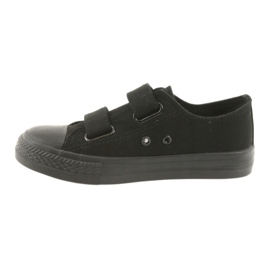 Atletico Baskets Velcro noires TDZ-7-V le noir 2