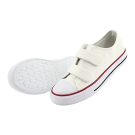 Baskets blanches avec Velcro Atletico TDZ-7-V 4